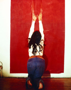 Image: Ana Mendieta, Untitled (Body Tracks), 1974, Lifetime color photograph. ©Estate of Ana Mendieta Collection, Courtesy Galerie Lelong, New York.